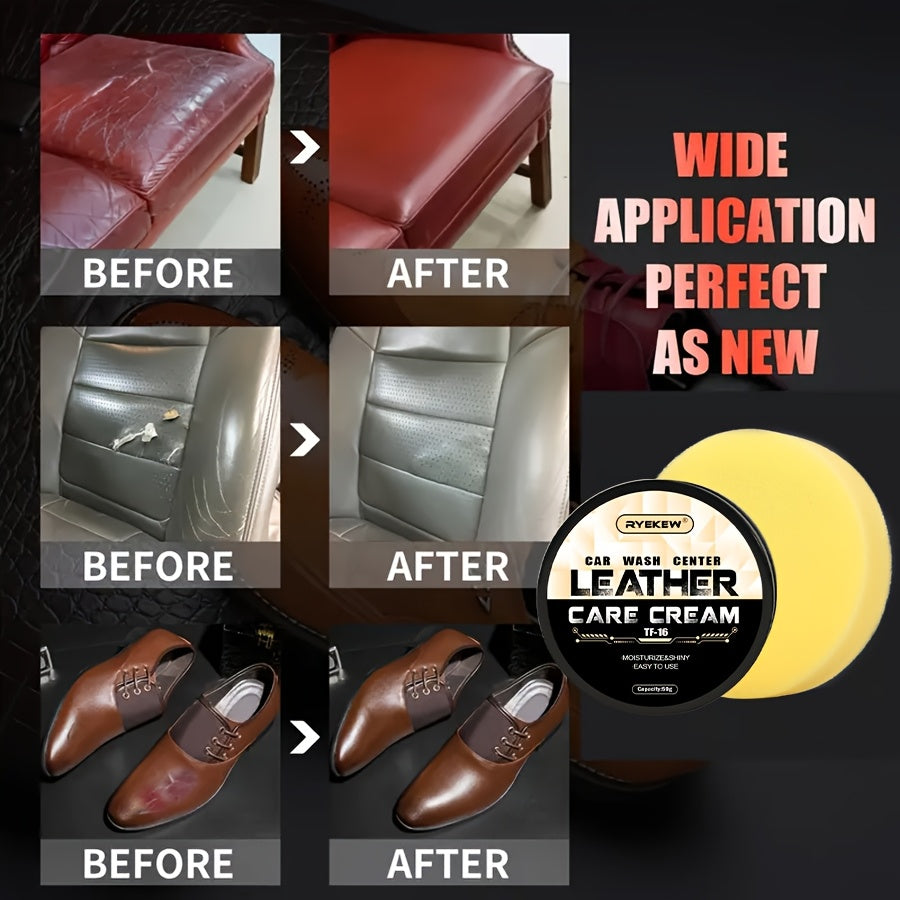 Cera de reparación de cuero para interiores de coche para restauración de asientos y tablero