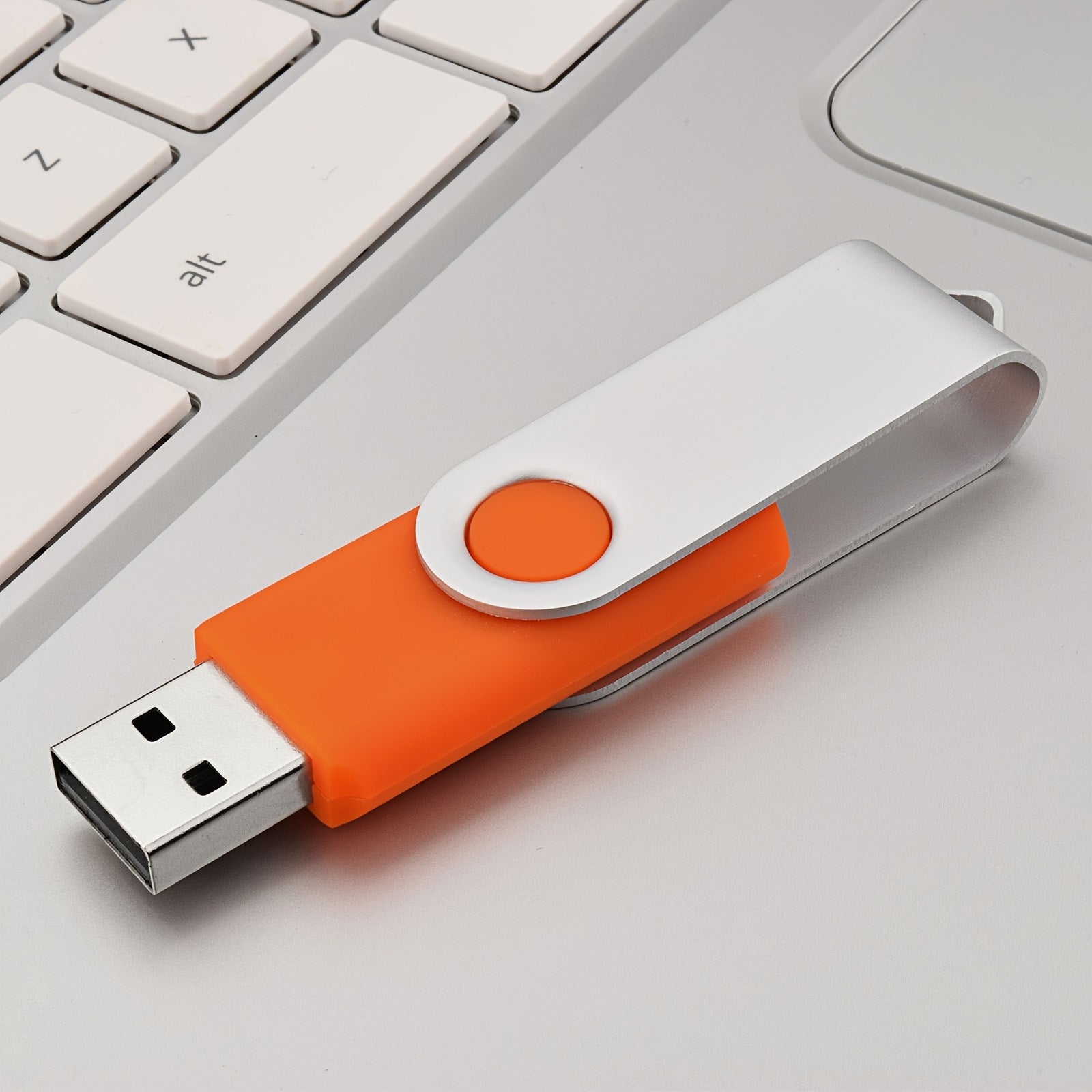 10 ta USB 2.0 flesh drayvlar 4GB 8GB 16GB 32GB 64GB aylanadigan LED indikator bilan