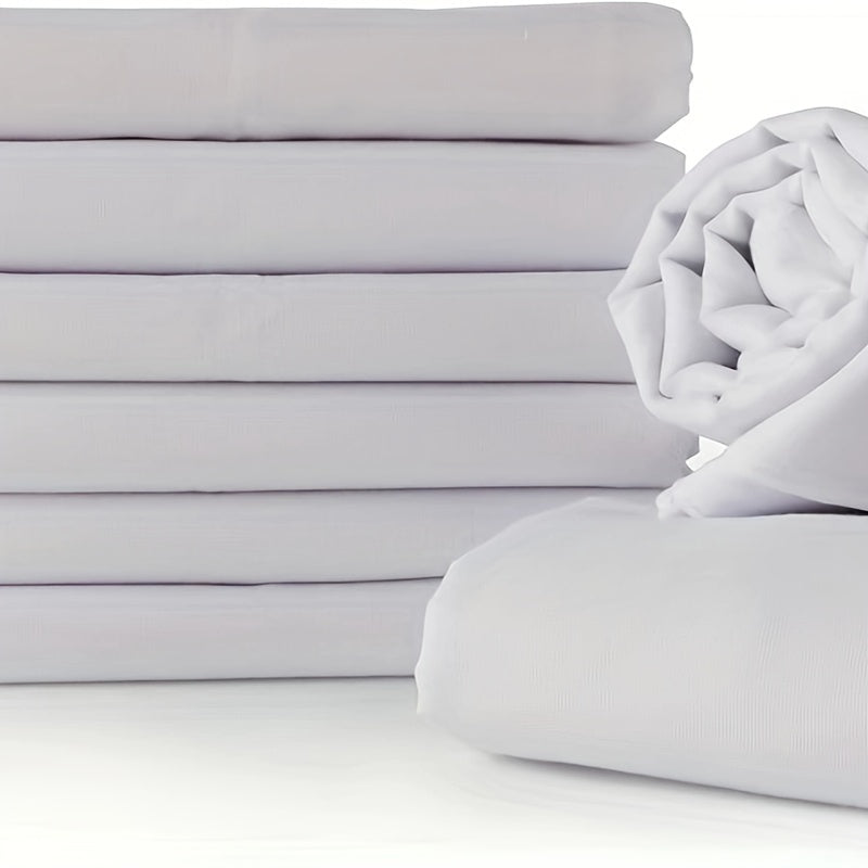 12-Pack White Polyester Handkerchiefs Gift Set for Special Occasions