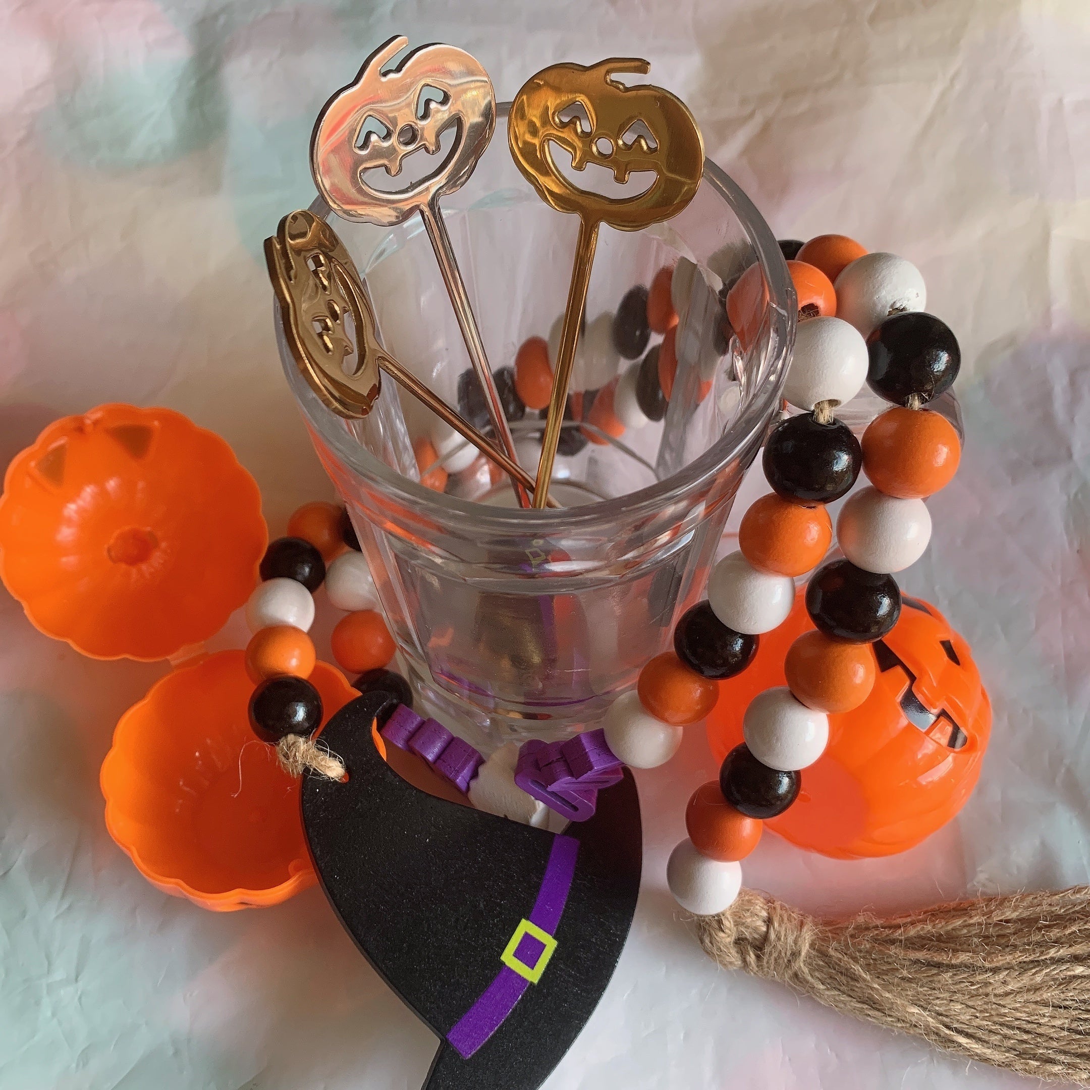 Set de regalo de Halloween, mini cucharita de café de 1 pieza y cubertería de acero inoxidable