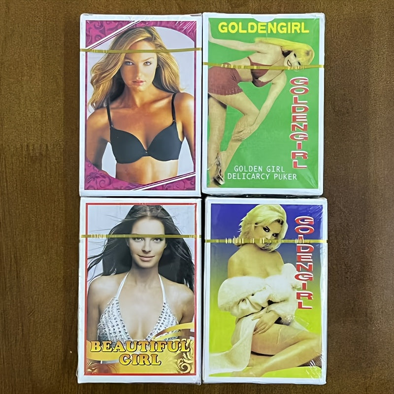 Adult Playing Cards - Realistic Woman in Swimsuit Poker Deck for Parties