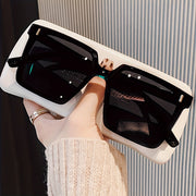 Men's Oversized Square Frame Glasses Durable PC Fashion Eyewear for Daily Wear Driving Travel