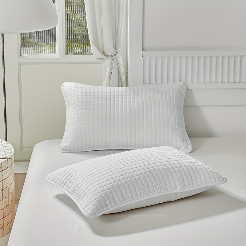 Geometric Pattern Bamboo Fiber Pillow Protector Cover with Envelope Closure Machine Washable Oil and Stain Resistant