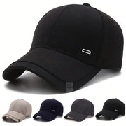 Men's Lightweight Polyester Geometric Pattern Baseball Cap Adjustable for Spring and Autumn