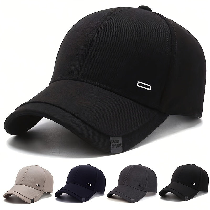 Men's Lightweight Polyester Geometric Pattern Baseball Cap Adjustable for Spring and Autumn