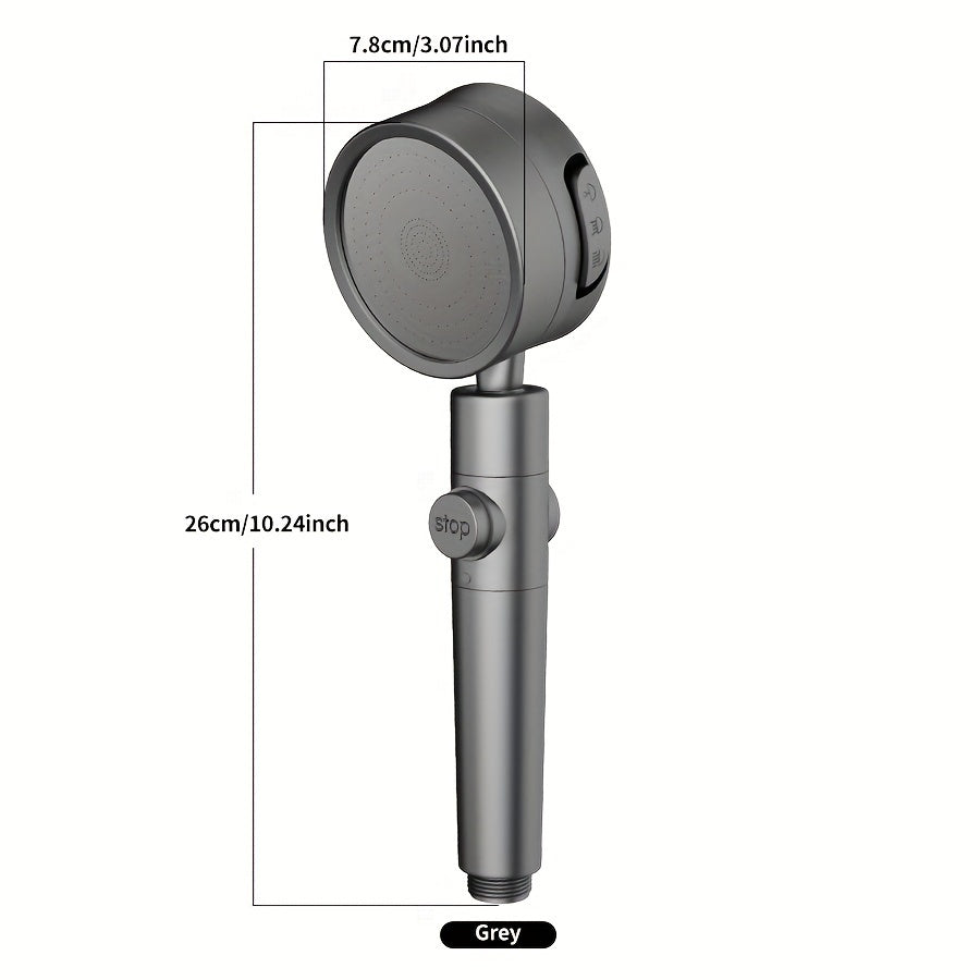 Uch tezlikda sozlanadigan bosimli uy dush uchun booster filtr dush boshligi, burchakni sozlash mumkin va hammom aksessuarlari kiritilgan.