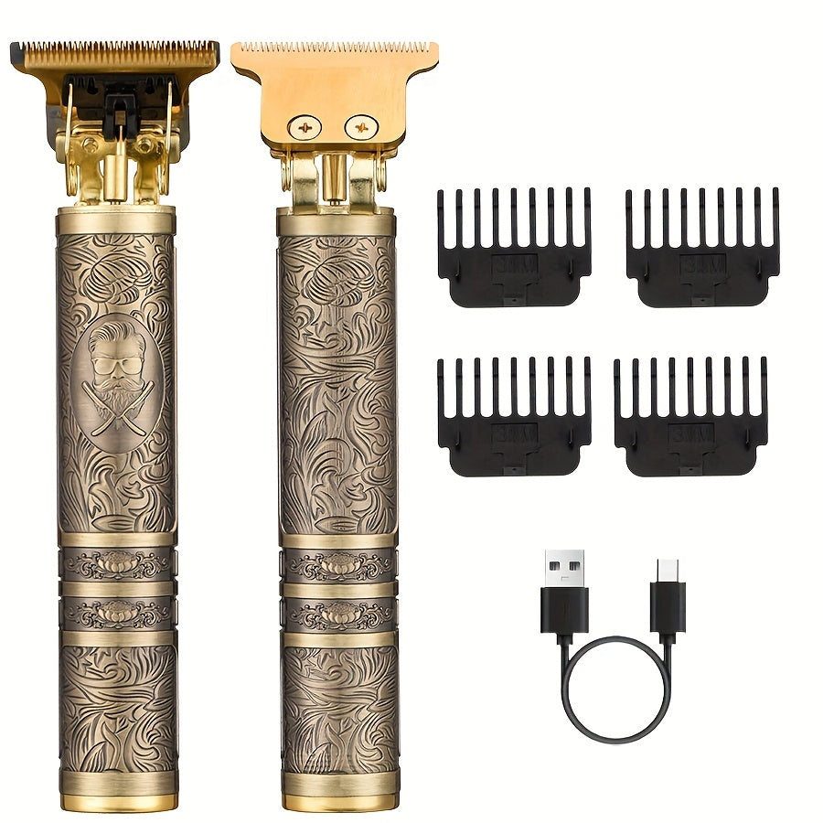 Электрический триммер и машинка для стрижки волос для мужчин, аккумуляторный, беспроводной, профессиональный уход