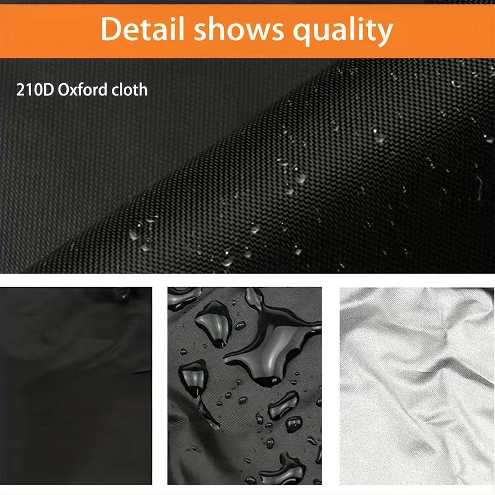 Чехол для уличного складного кресла черного цвета, водонепроницаемый, с эластичными застежками для шезлонгов и шезлонгов