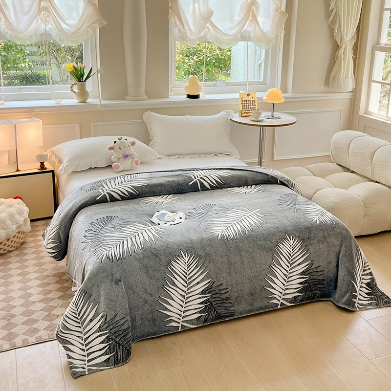 Soft Coral Fleece Throw Blanket Geometric Rainbow Design for Bed Sofa Travel