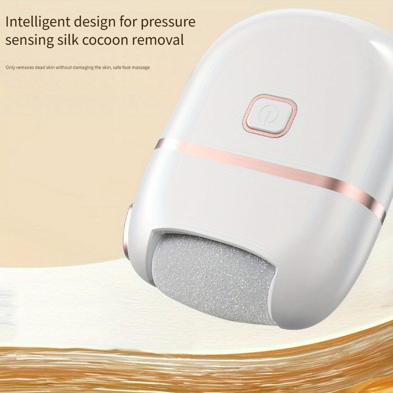 Electric Foot Scraper with 3 Interchangeable Heads Rechargeable Callus Remover Tool