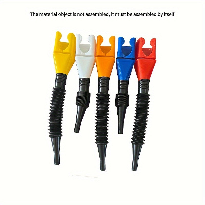 5PCS Funnel With Clamp Hands-Free Gasoline Windshield Fluid Transfer