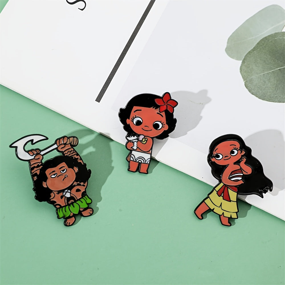 Набор из 4 минималистичных эмалевых значков для одежды и рюкзаков с персонажами Disney