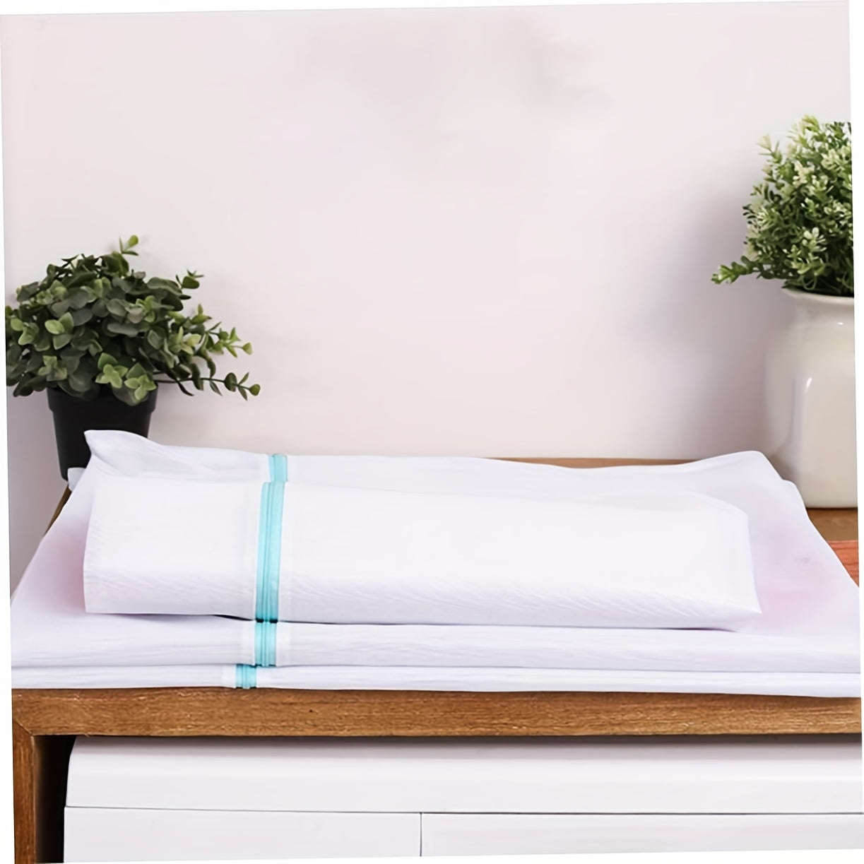 Large Polyester Mesh Laundry Bag 90x110cm Zipper Storage for Clothing and Bedding