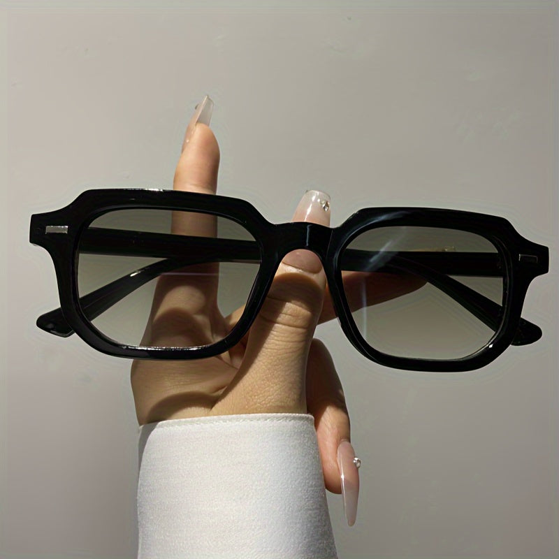 Unisex Rectangular Glasses for Women and Men, Casual Outdoor Travel Accessories