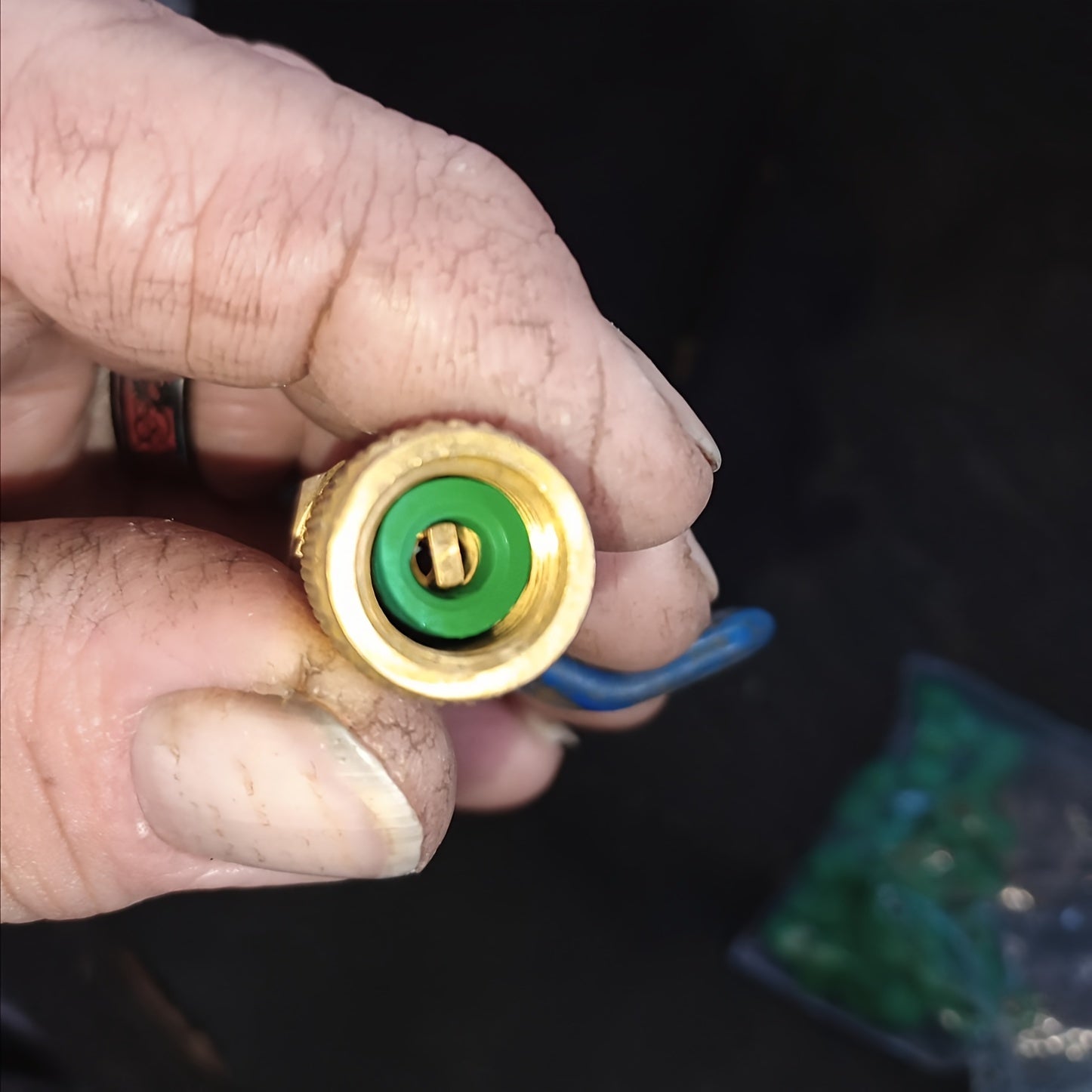 Set of 50 Green Rubber Air Conditioning Pipe Seal Rings