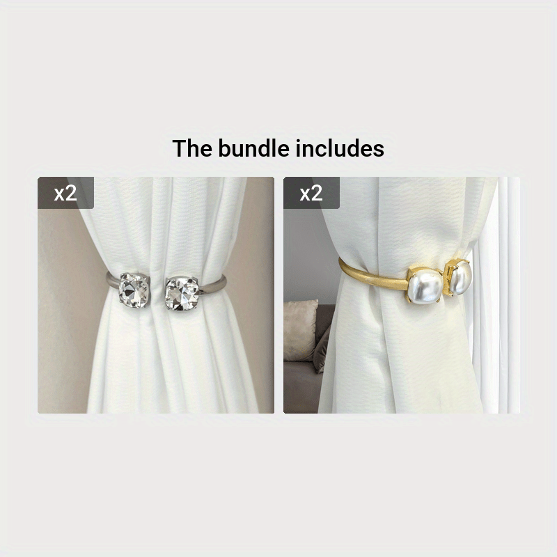 Zamonaviy minimalist pardalar bog'ichlari, oson o'rnatish uchun mo'ljallangan, yotoqxona, yashash xonasi va uy bezaklari uchun mos.