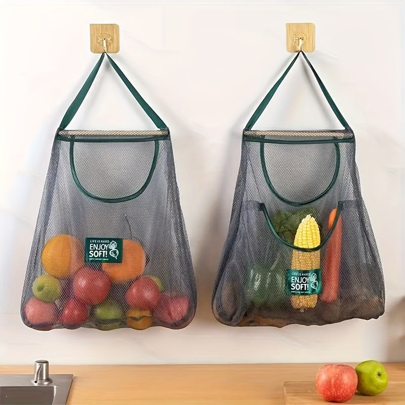 Mesh Kitchen Storage Bag Large Capacity for Fruits and Vegetables