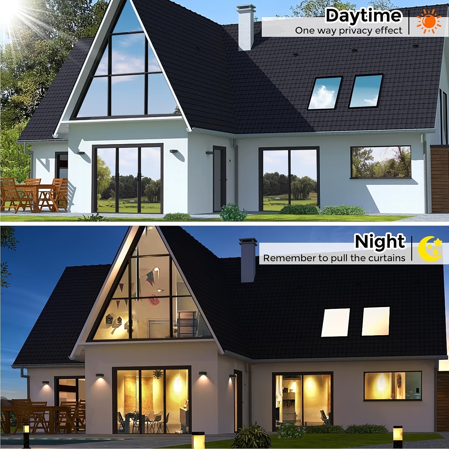 Удобная пленка для окон с защитой от УФ-лучей и односторонним зеркальным затемнением для дома и офиса. Отражающая серебристая термоизоляция, самоклеящаяся, для оконного стекла.