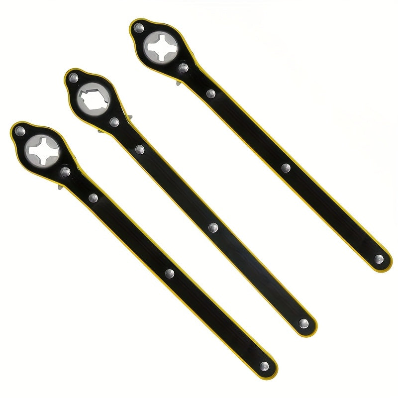 Car Lug Wrench Set 1/2/3/4pcs Ratchet Tire Wrench with 360° Rotation
