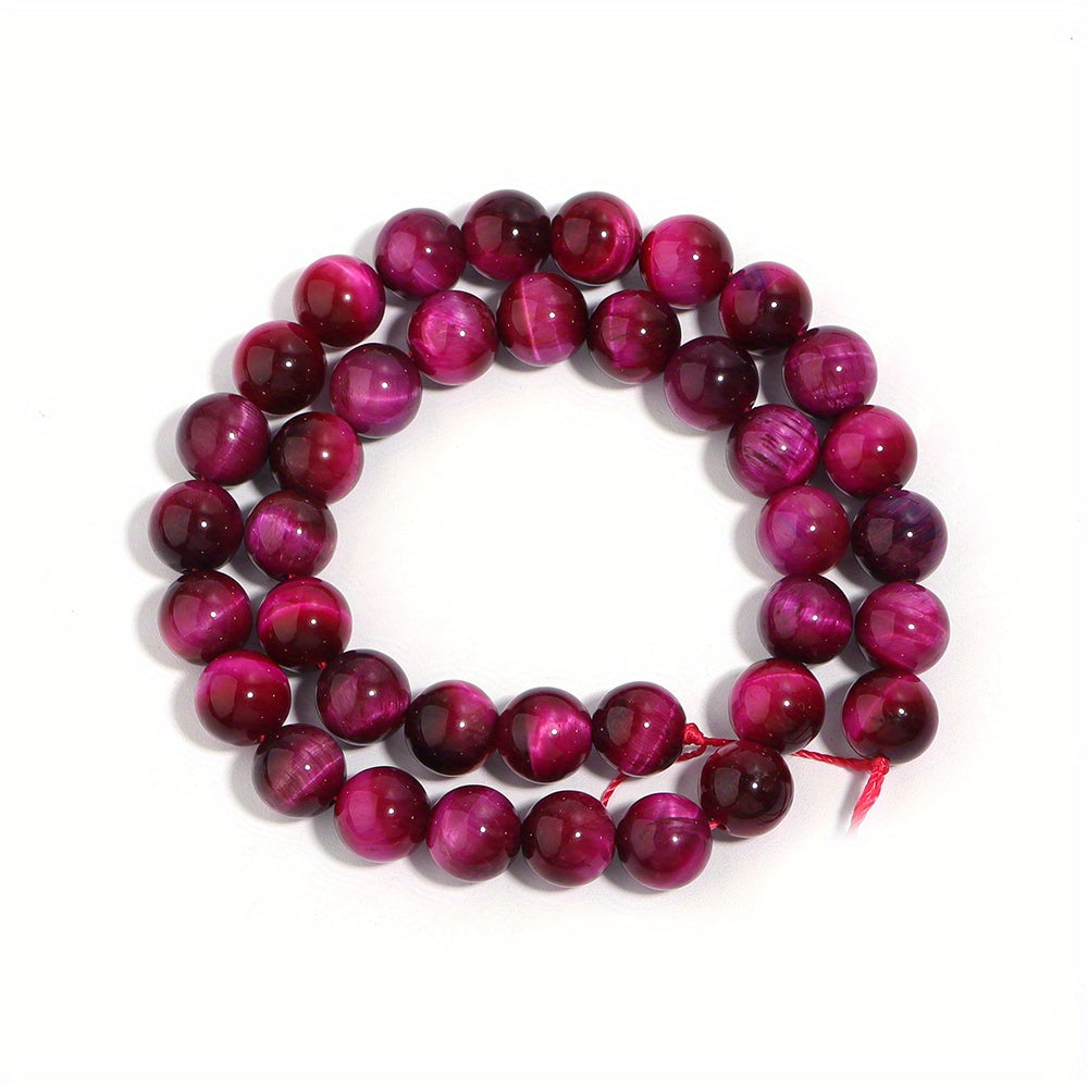 Natural Rose Red Tiger's Eye Beads for Jewelry Making 4-12mm