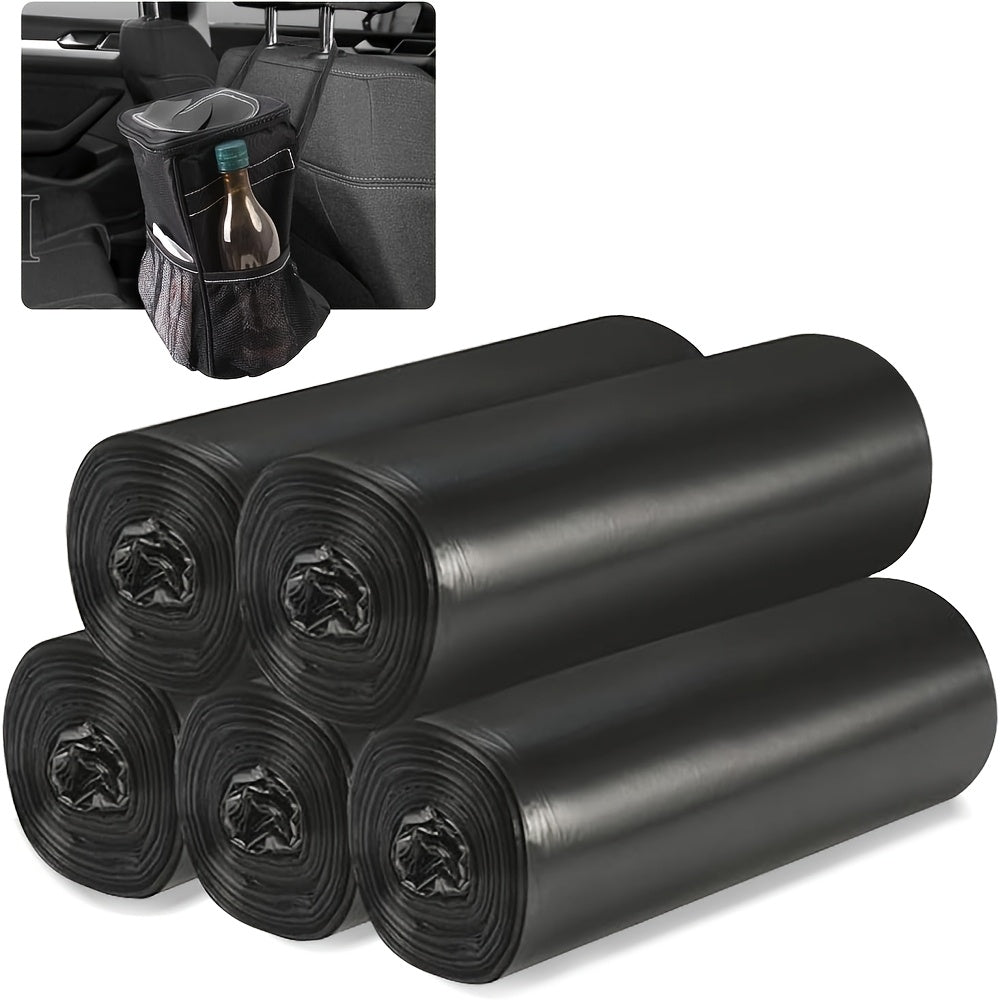 5 Rolls and 1 Pack Disposable Garbage Bags for Car Trash Can Office Kitchen