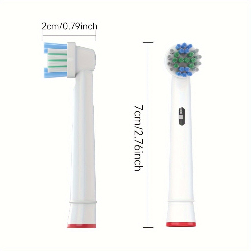 Electric Toothbrush Replacement Heads for Adults, White, Compatible with Sonic Electric Toothbrushes
