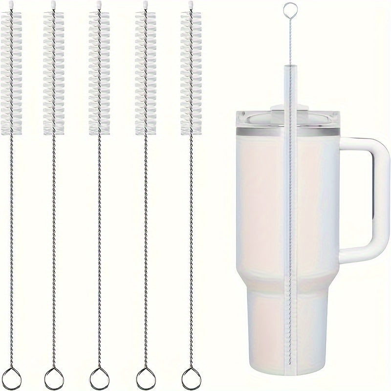 5 ta Nilon yumshoq cho'tka boshlari to'plami, quvurlar va naychalar uchun, moslashuvchan, qayta ishlatiladigan metall tutqich bilan