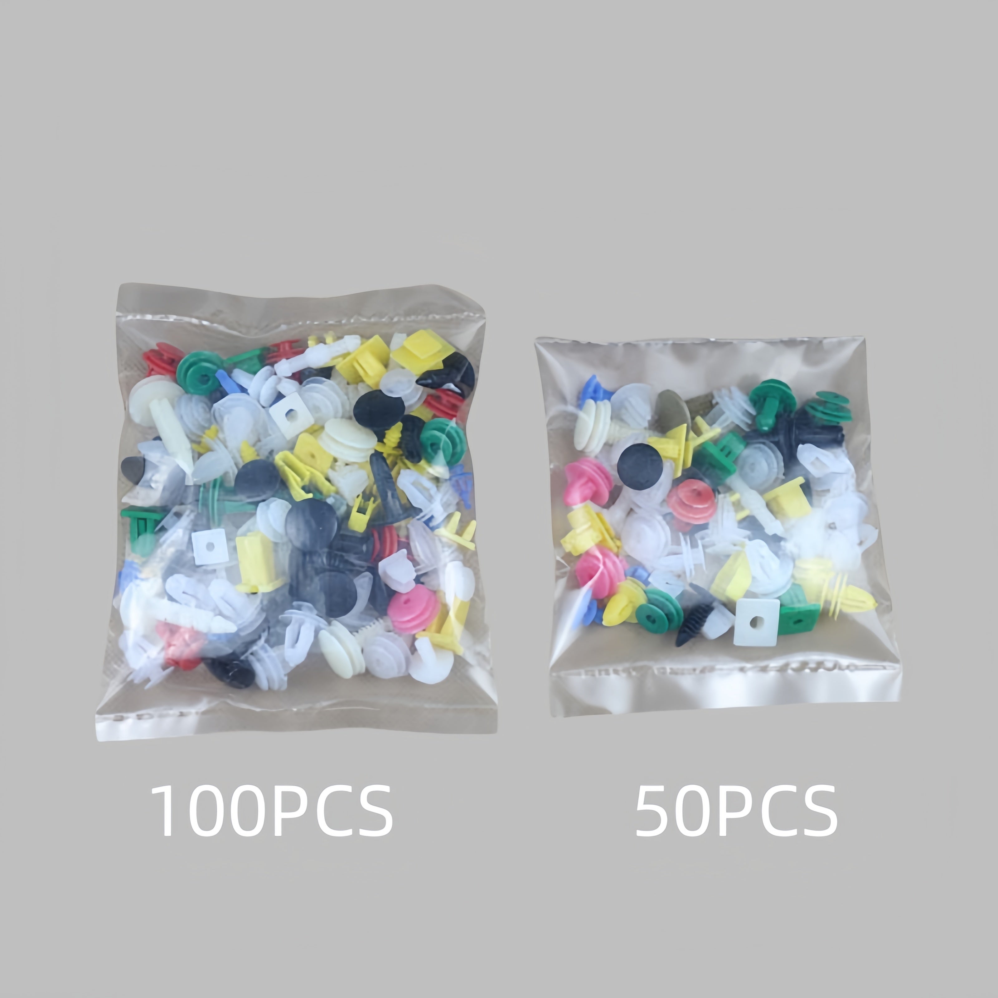Universal Auto Fastener Set 100Pcs Plastic Clips Rivets for Car Panels