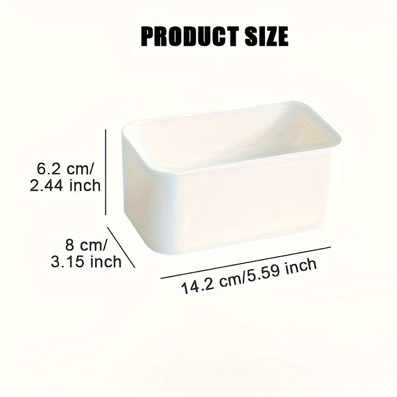 Wall Organizer for Cosmetics and Remote Controls with Durable Plastic Bins