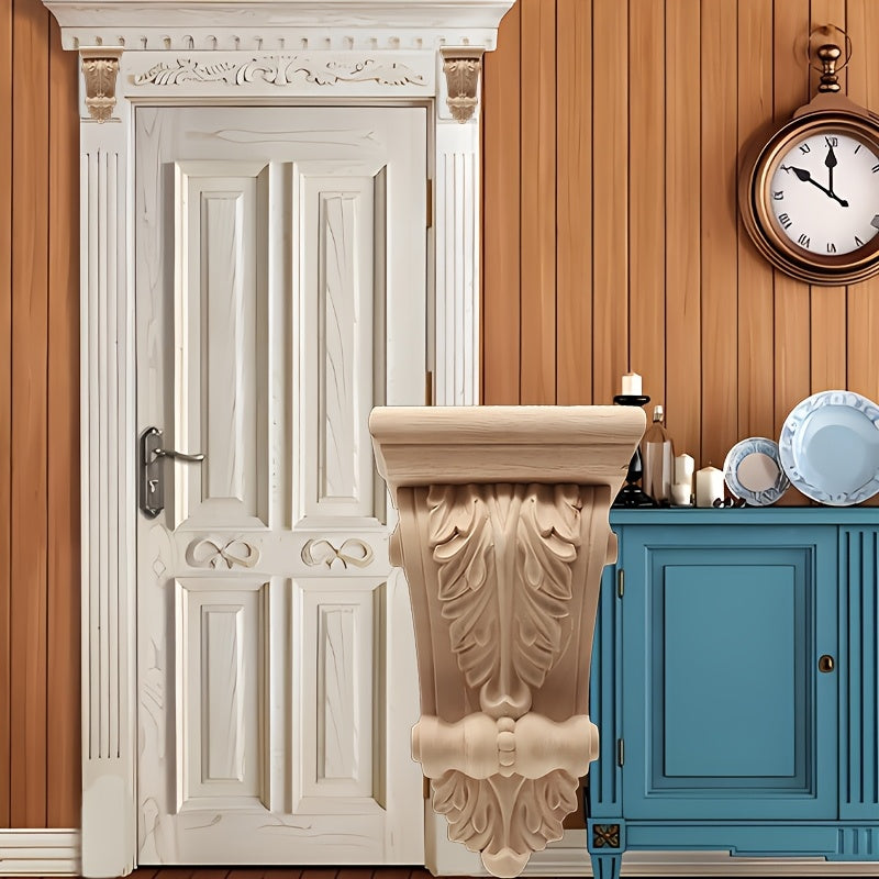 1 dona bezakli yog'och korbel, hashamatli uslubda, fransuz evropacha dizayni bilan. Ushbu murakkab pechka manteli raf braket, uy bezatishiga nafislik qo'shadigan chiroyli kesma yog'och ustun ornamentidir.