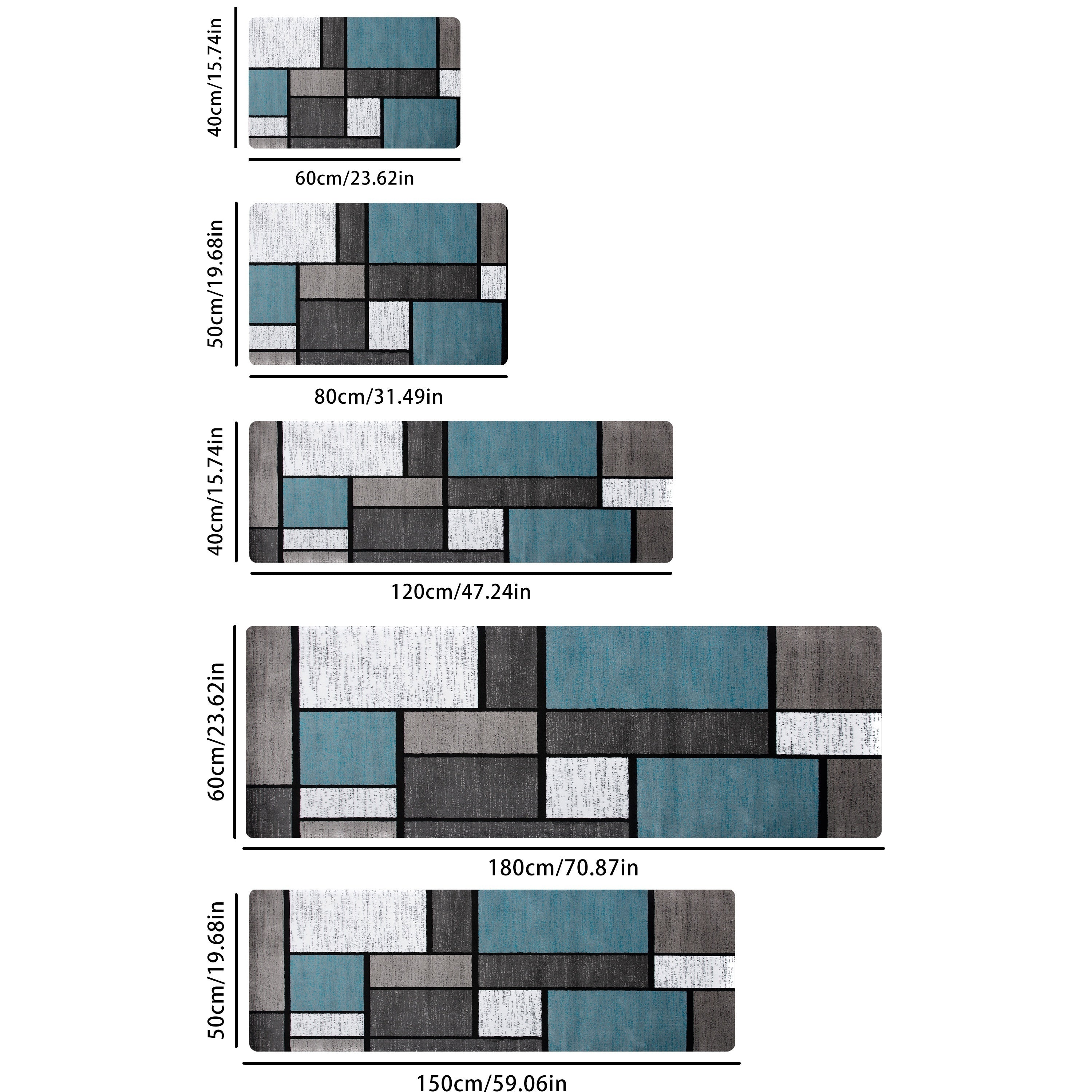 Yumshoq Qalin Oshxona Pol Mat - Sirpanmaydigan, Yog'ga chidamli, Suv o'tkazmaydigan Qavat Gilami - Kirga chidamli Gilam - Mashinada yuvish mumkin - Oshxona, Yashash xonasi, Kir yuvish xonasi, Hammom uchun Kirish Gilami - Suvni so'radigan - Xonani bezatish