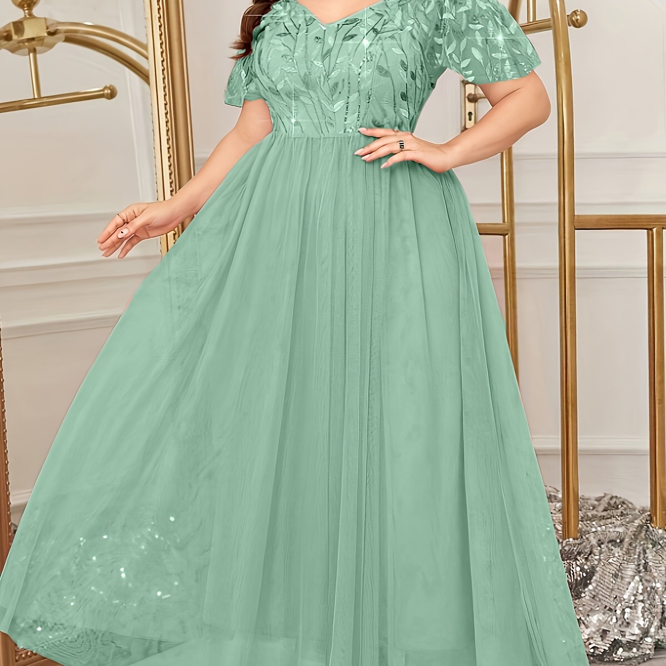 Plus Size Off-Shoulder Lace Dress for Women Light Pink Flowy A-Line