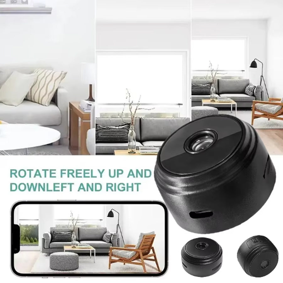 Wireless WiFi Security Camera 480p Battery or USB Powered Remote Viewing