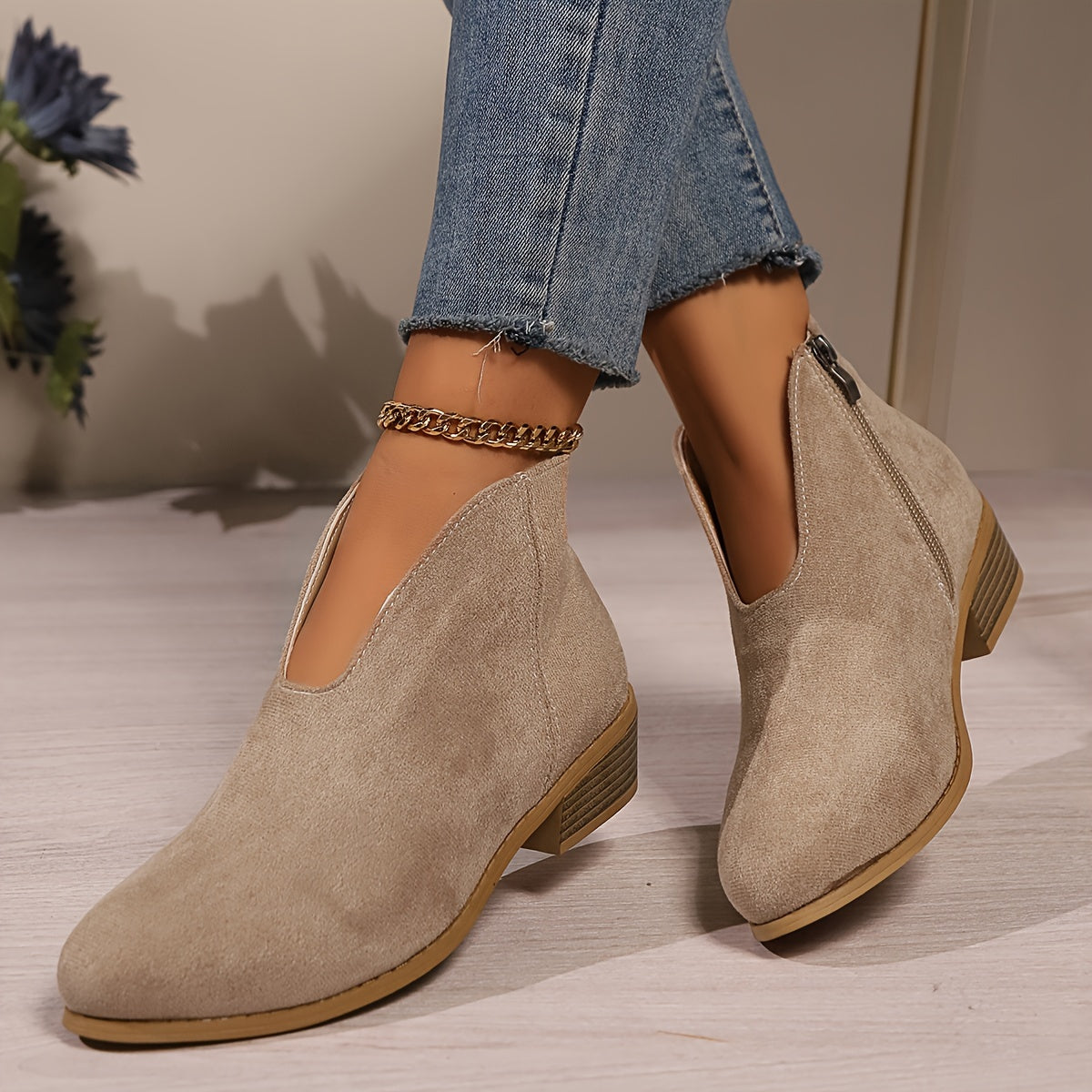 Женские ботинки на щиколотке с леопардовым принтом, массивная подошва, средний каблук, молния, кожа