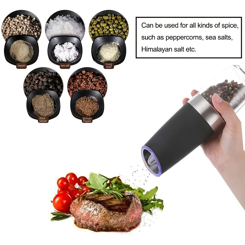 Electric Pepper Grinder with Adjustable Settings, Spice and Coriander Mill for Kitchen