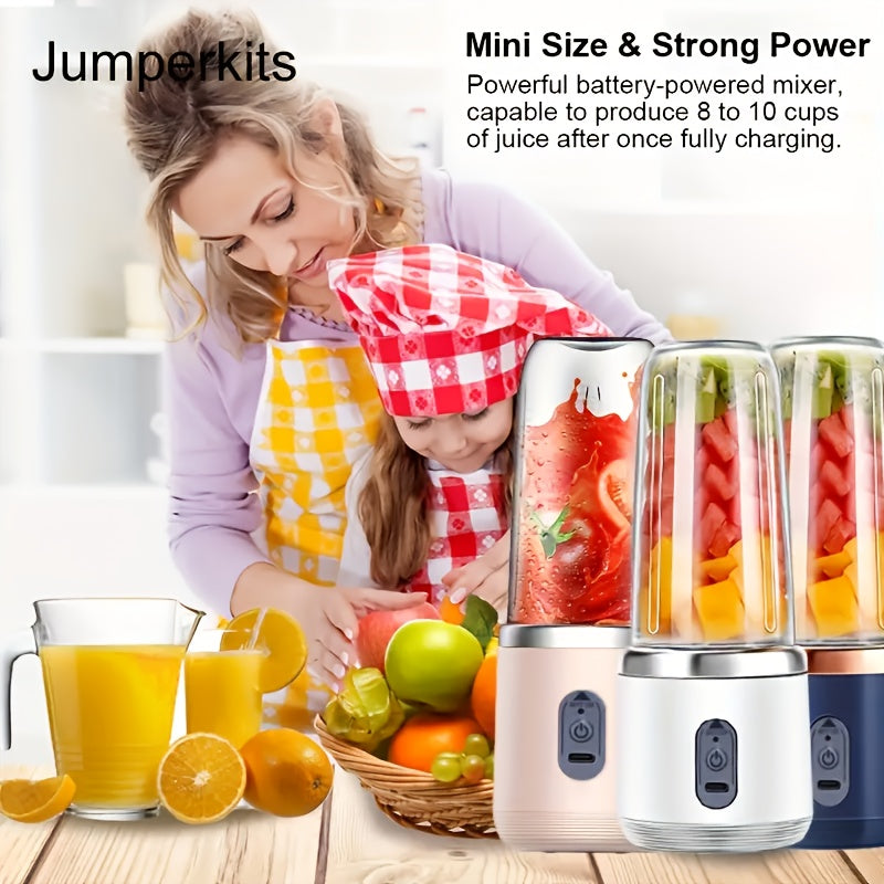Personal Portable Fruit Juicer with 12.85 oz Removable Cup USB Rechargeable Food-Grade Material