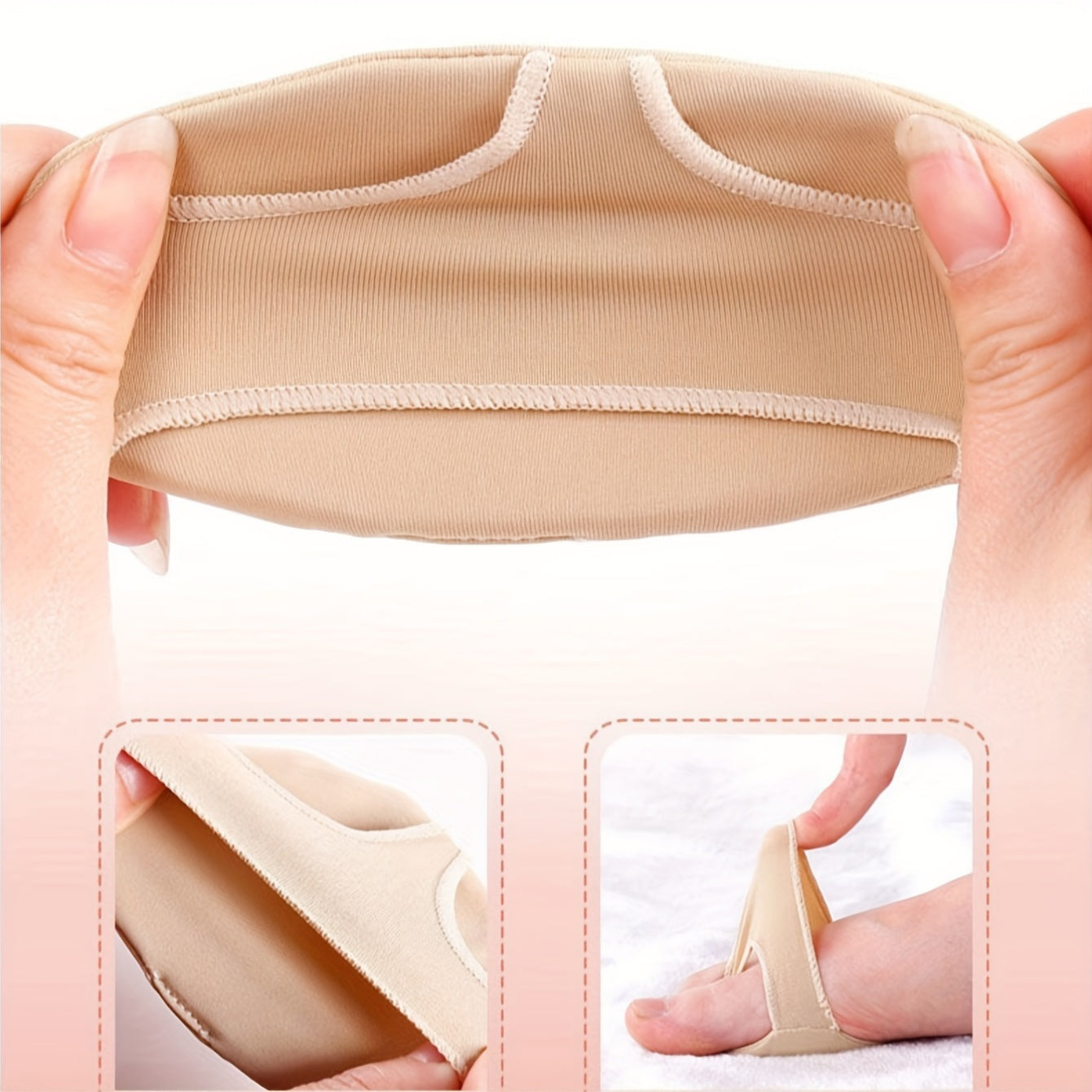 Women's Breathable Metatarsal Pads Toe Protectors 1 Pair