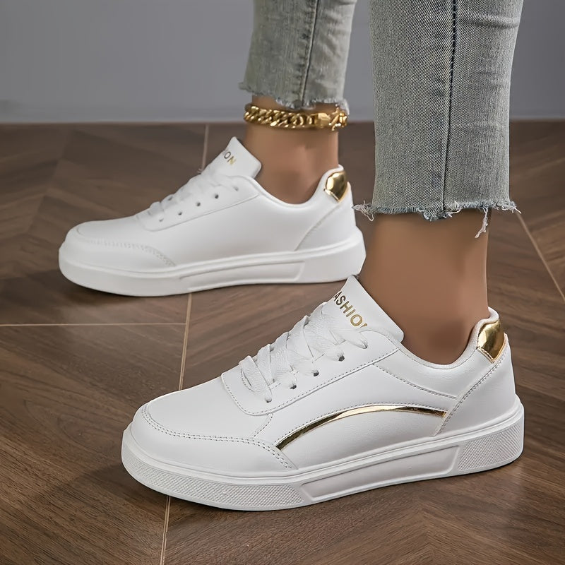 Zapatillas negras para mujer con detalles en oro antideslizantes, ligeras y casuales para todas las estaciones