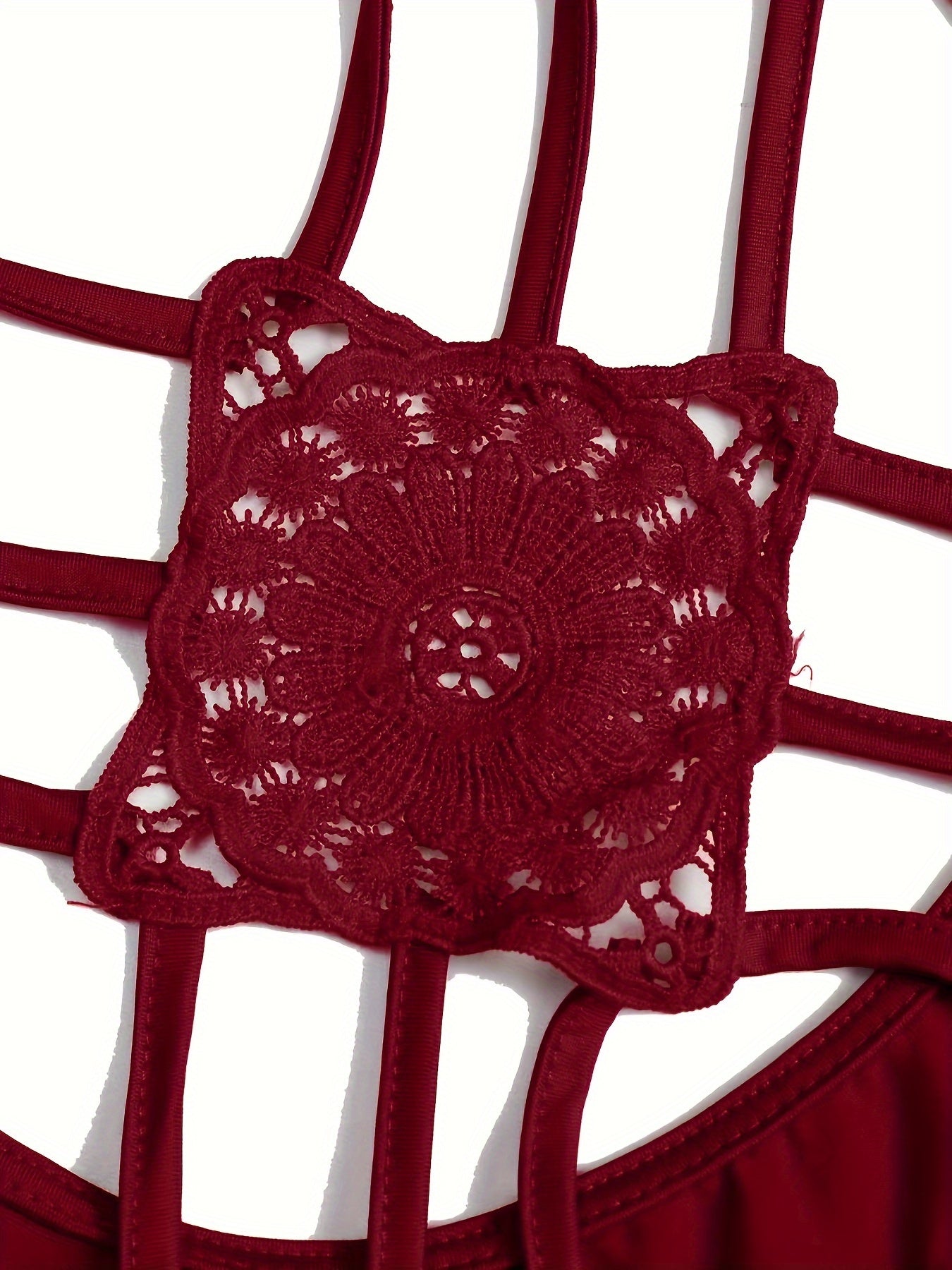 Women's Large Size Lace Suspender Waistcoat Backless Adjustable Straps Casual Chic