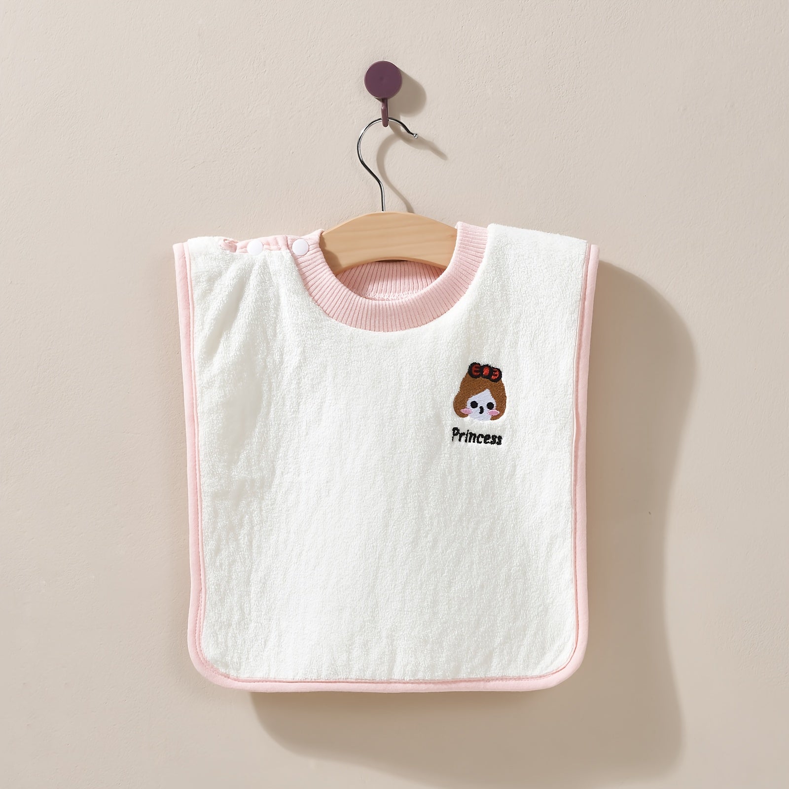 Baby Bibs Set with Cartoon Washcloth and Waterproof Feeding Bib for Newborns and Toddlers