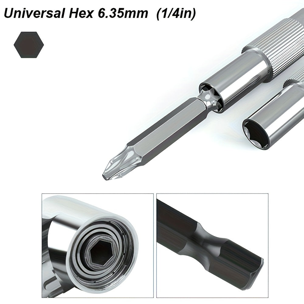 Гибкий металлический удлинитель для сверла с магнитным шестигранным хвостовиком для электрической отвертки