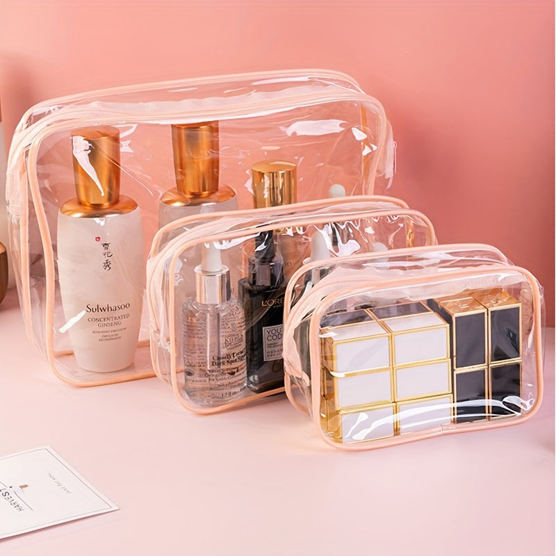 Waterproof Travel Toiletry Bag Set with Compartments for Women’s Essentials