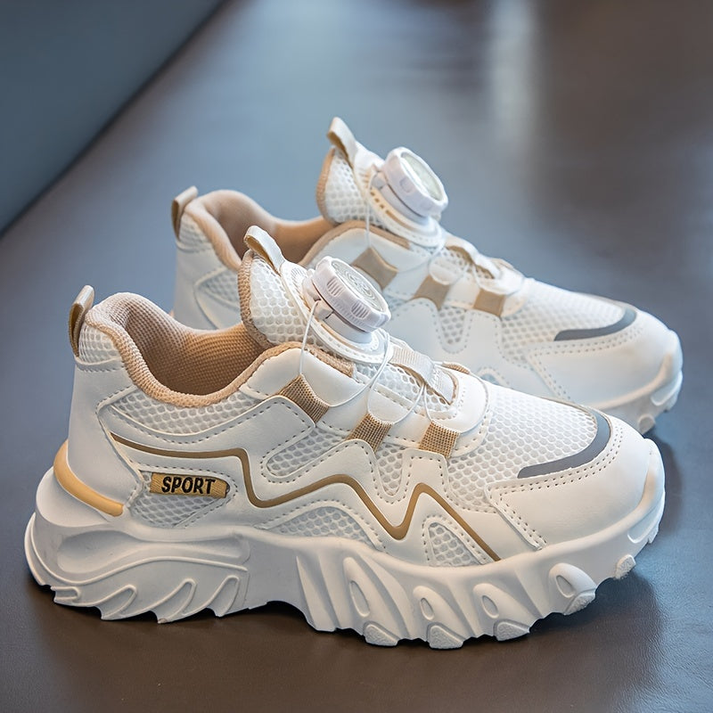 Unisex Breathable Mesh Casual Sneakers for Men and Women White Pink Black Low Top Round Toe Durable Athletic Shoes