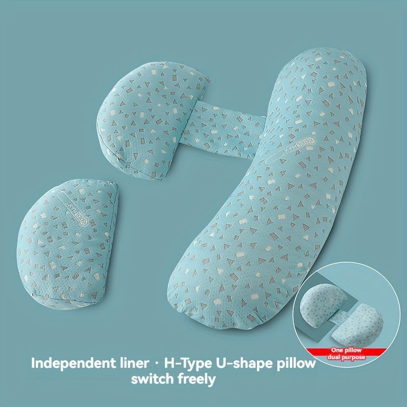 Yumshoq polyester homiladorlik yostiqchalari 2 ta, sozlanadigan qo'llab-quvvatlash va olib tashlanadigan qopqog' bilan