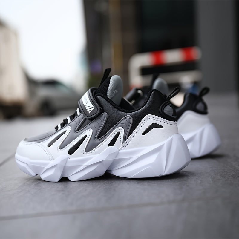 Детские кроссовки для мальчиков для активного отдыха, нескользящая мягкая подошва, осень-зима