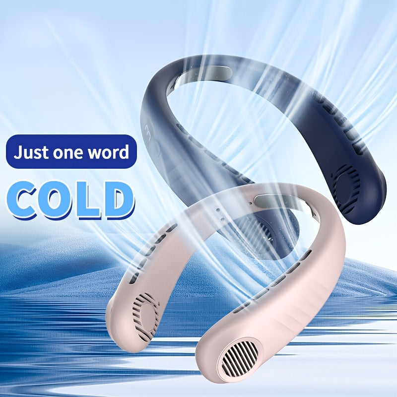 Personal Handheld Fan USB-C Rechargeable 5-Speed Neck Fan for Travel Office Outdoor