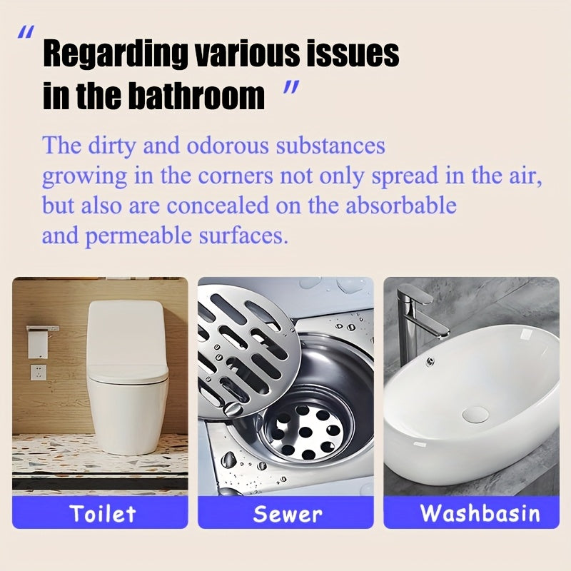 Toilet Air Purifier Dual-Core 3-in-1 Odor Dust Eliminator USB Touch