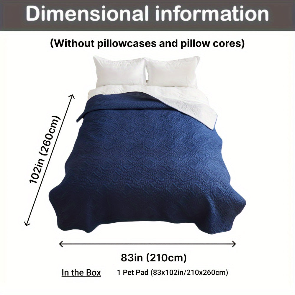 Waterproof Pet Bed Cover for Dogs and Cats in Red Dark Blue Black Sofa Protector Mat