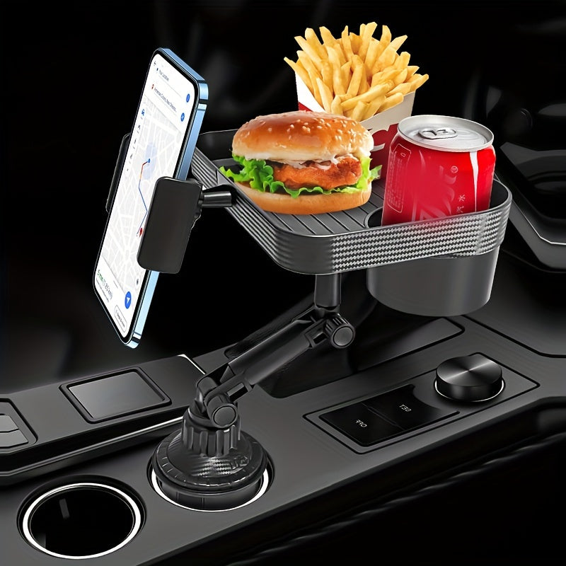 Car Organizer Tray Water Cup Holder Food Plate Mobile Phone Stand