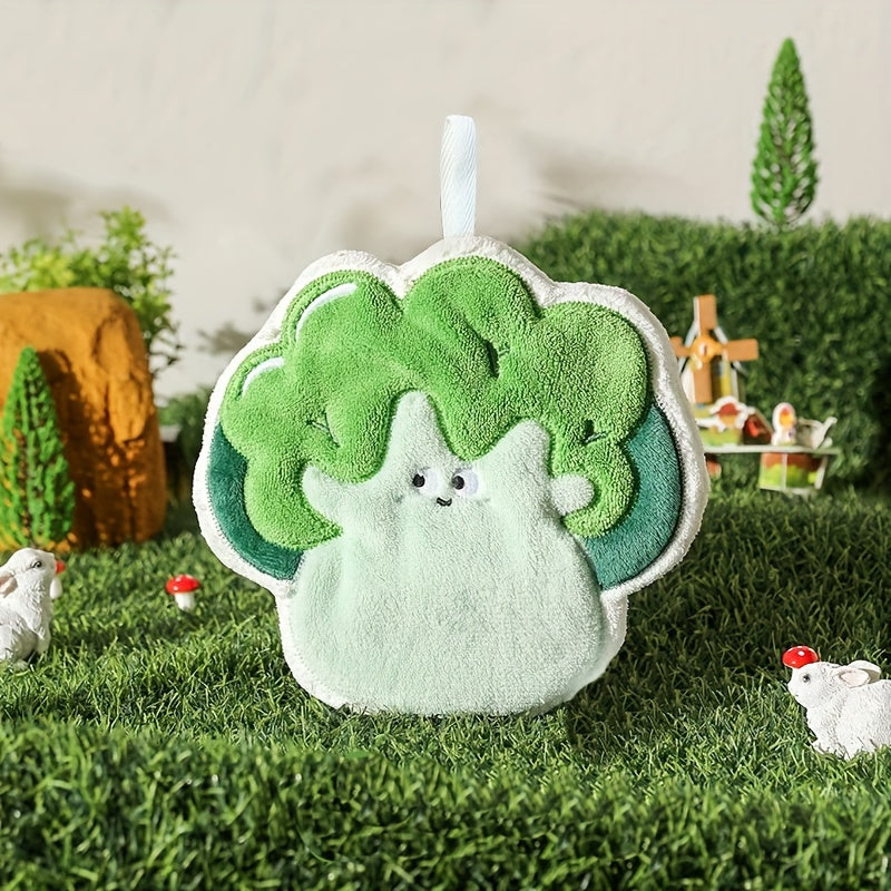 Coral Fleece Halloween Pumpkin Hand Towel Absorbent Kitchen Bathroom Decor